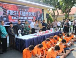 Polres Bondowoso Gelar Apel Pasukan Operasi Ketupat Semeru 2025 dan Pemusnahan Barang Bukti