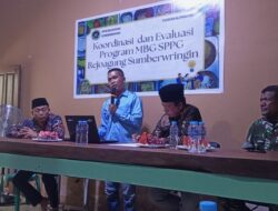 Slamet Gusti Purwanto, S.sos, Berikan Pemaparan Secara Gamblang Saat Pertemuan Evaluasi di Dapur MBG Alhidayah Rejoagung