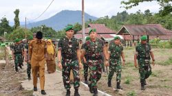 Danbrigif TP 28/Bari Fola Kunjungan Kerja di Marshaling Area Yonif TP 867/Satria Manggasa.