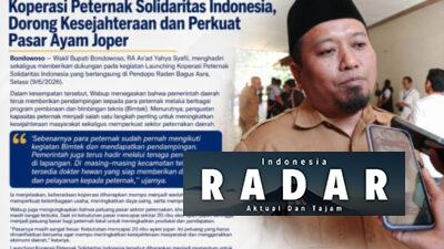 Wabup Bondowoso Launching Koperasi Peternak Solidaritas Indonesia, Dorong Kesejahteraan dan Perkuat Pasar Ayam Joper