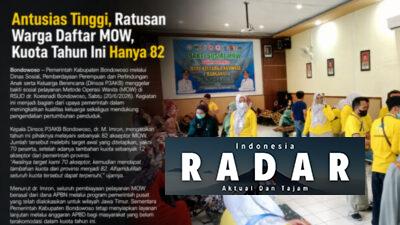 Antusias Tinggi, Ratusan Warga Daftar MOW, Kuota Tahun Ini Hanya 82 Akseptor