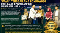 Kreatif dan Kompak, SMAN 1 Tenggarang Raih Juara 1 Pawai Lampion Muharram 1448 H