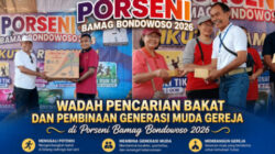 Wadah Pencarian Bakat dan Pembinaan Generasi Muda Gereja di Porseni Bamag Bondowoso 2026