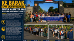 Dari Gereja ke Barak, KPAR GKJW Bondowoso Bentuk Karakter Anak Bersama Yonif Raider 514/SY
