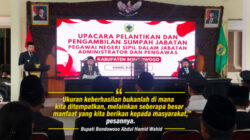 Pelantikan Pejabat Pemkab Bondowoso, Bupati Minta Birokrasi Bergerak Cepat Layani Masyarakat
