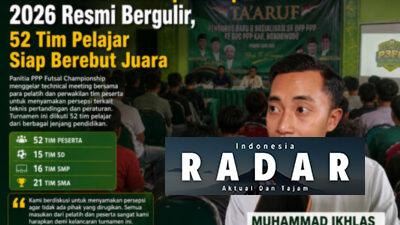 PPP Futsal Championship 2026 Resmi Bergulir, 52 Tim Pelajar Siap Berebut Juara
