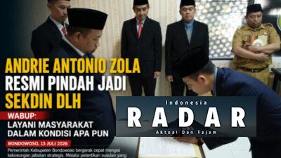 Andrie Antonio Zola Resmi Pindah Jadi Sekdin DLH, Wabup: Layani Masyarakat dalam Kondisi Apa Pun