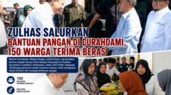 Zulhas Salurkan Bantuan Pangan di Curahdami, 150 Warga Terima Beras untuk Ringankan Beban Ekonomi