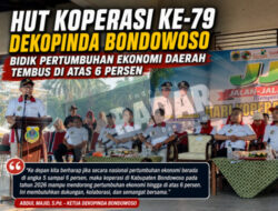 HUT Koperasi ke-79, Dekopinda Bondowoso Bidik Pertumbuhan Ekonomi Daerah Tembus di Atas 6 Persen