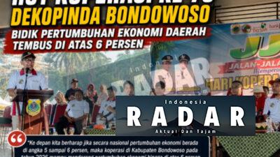 HUT Koperasi ke-79, Dekopinda Bondowoso Bidik Pertumbuhan Ekonomi Daerah Tembus di Atas 6 Persen