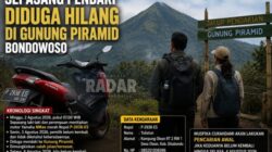 Dua Pendaki Hilang Kontak di Gunung Piramid Bondowoso, Tim Gabungan Mulai Pencarian
