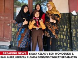 Ukir Prestasi di Seleksi FLS2N, Siswa SDN Wonosuko 3 Tamanan Raih Juara Harapan 1 Mendongeng