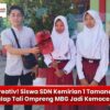 Kreativ! Siswa SDN Kemirian 1 Tamanan Manfaatkan Tali Ompreng MBG Jadi Kemoceng