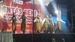 Malam Puncak Persami Ranting Tenggarang,SDN Dawuhan 1 Sajikan Tarian Paris Barantai