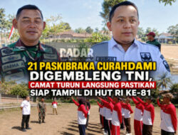 21 Paskibraka Curahdami Digembleng TNI, Camat Turun Langsung Pastikan Siap Tampil di HUT RI ke-81