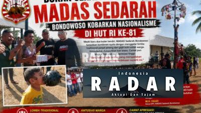Bukan Sekedar Ormas, Madas Sedarah Bondowoso Kobarkan Nasionalisme di HUT RI ke 81