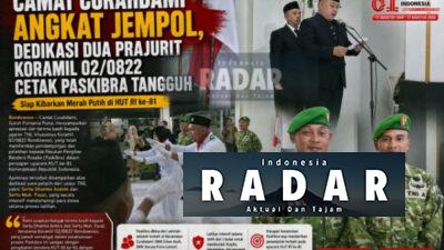 Camat Curahdami Angkat Jempol, Dedikasi Dua Prajurit Koramil 02/0822 Bondowoso Cetak Paskibra Tangguh