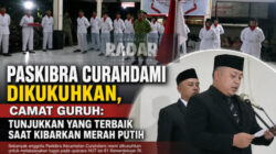 Paskibra Curahdami Dikukuhkan, Camat Guruh: Tunjukkan yang Terbaik Saat Kibarkan Merah Putih