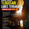 Rumah Warga Tlogosari Ludes Terbakar, Kerugian Capai Rp350 Juta