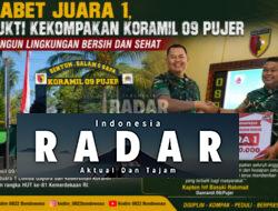 Sabet Juara 1, Bukti Kekompakan Koramil 09 Pujer Bangun Lingkungan Bersih dan Sehat