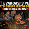 Lagi! Evakuasi Tiga Pendaki Tersesat di Gunung Krincing Bondowoso Ditemukan Selamat