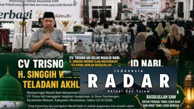 CV Trisno Adi Gelar Maulid Nabi, H. Singgih Widodo Ajak Masyarakat Teladani Akhlak Rasulullah