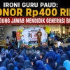 Ironi Guru PAUD: Honor Rp400 Ribu, Tanggung Jawab Mendidik Generasi Bangsa