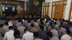 Jajaran Polres Bondowoso Peringati Maulid Nabi Di Musholla Al Fajri,Ini Pesan Kapolres