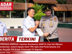 Berprestasi Tangani Kasus Perempuan dan Anak, Kapolres Bondowoso Beri Reward Personil Unit PPA