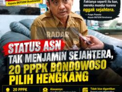 Status ASN Tak Menjamin Sejahtera, 20 PPPK di Bondowoso Pilih Hengkang