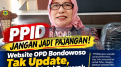 PPID Jangan Jadi Pajangan! Website OPD Bondowoso Tak Update, Kominfo Mulai Bergerak