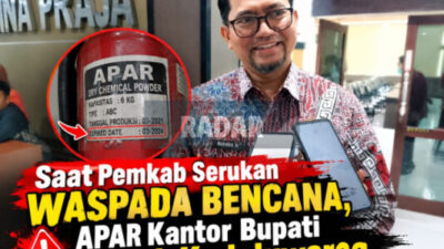 Saat Pemkab Serukan Waspada Bencana, APAR Kantor Bupati Malah Kedaluwarsa