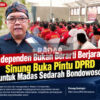Independen Bukan Berarti Berjarak, Sinung  Buka Pintu DPRD untuk Madas Sedarah Bondowoso