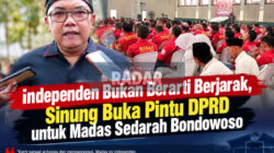 Independen Bukan Berarti Berjarak, Sinung  Buka Pintu DPRD untuk Madas Sedarah Bondowoso