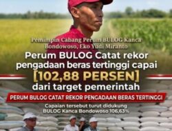 Bulog Lampaui Target Beras Nasional, Kanca Bondowoso Sumbang Capaian 106 Persen