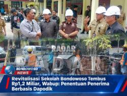 Revitalisasi Sekolah Bondowoso Tembus Rp1,2 Miliar, Wabup: Penentuan Penerima Berbasis Dapodik