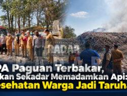 TPA Paguan Terbakar, Bukan Sekadar Memadamkan Api: Kesehatan Warga Jadi Taruhan