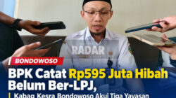 BPK Catat Rp595 Juta Hibah Belum Ber-LPJ, Kabag Kesra Bondowoso Akui Tiga Yayasan Masih Jadi Sorotan